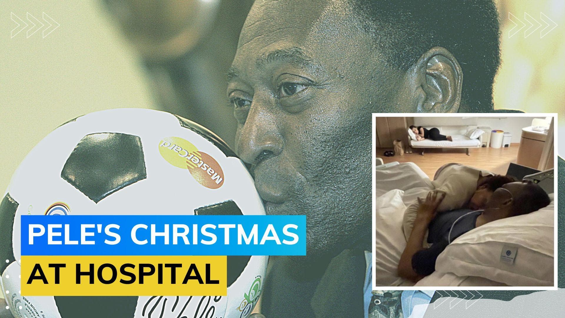 Pele's family spend Christmas with him in hospital