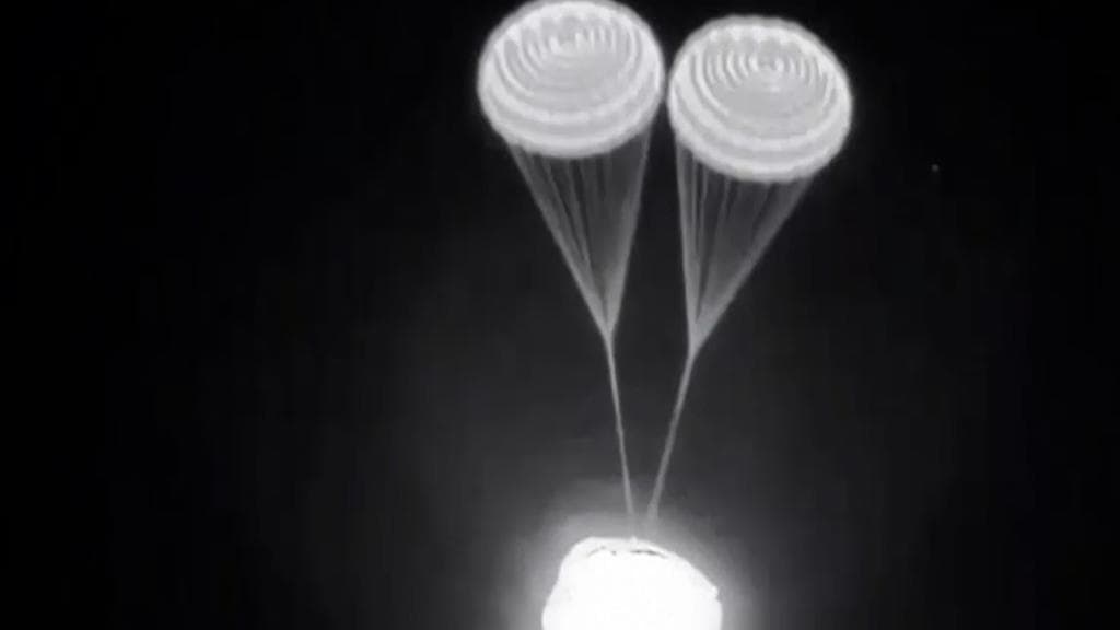 Ending 200-day flight, US SpaceX capsule with 4 astronauts returns to Earth