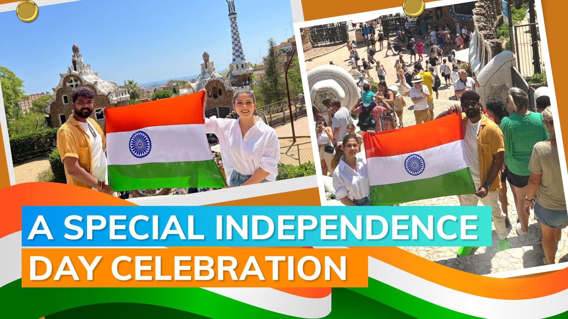 Nayanthara and Vignesh Shivan celebrate 75 years of India's Independence in Spain, share pics and videos