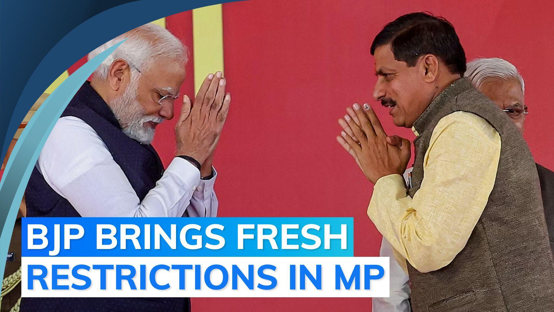 New MP CM's first order curbs loudspeakers at religious places; meat sale in open banned
