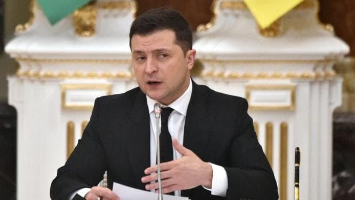 Ukrainian President urges West not create panic over tensions with Russia