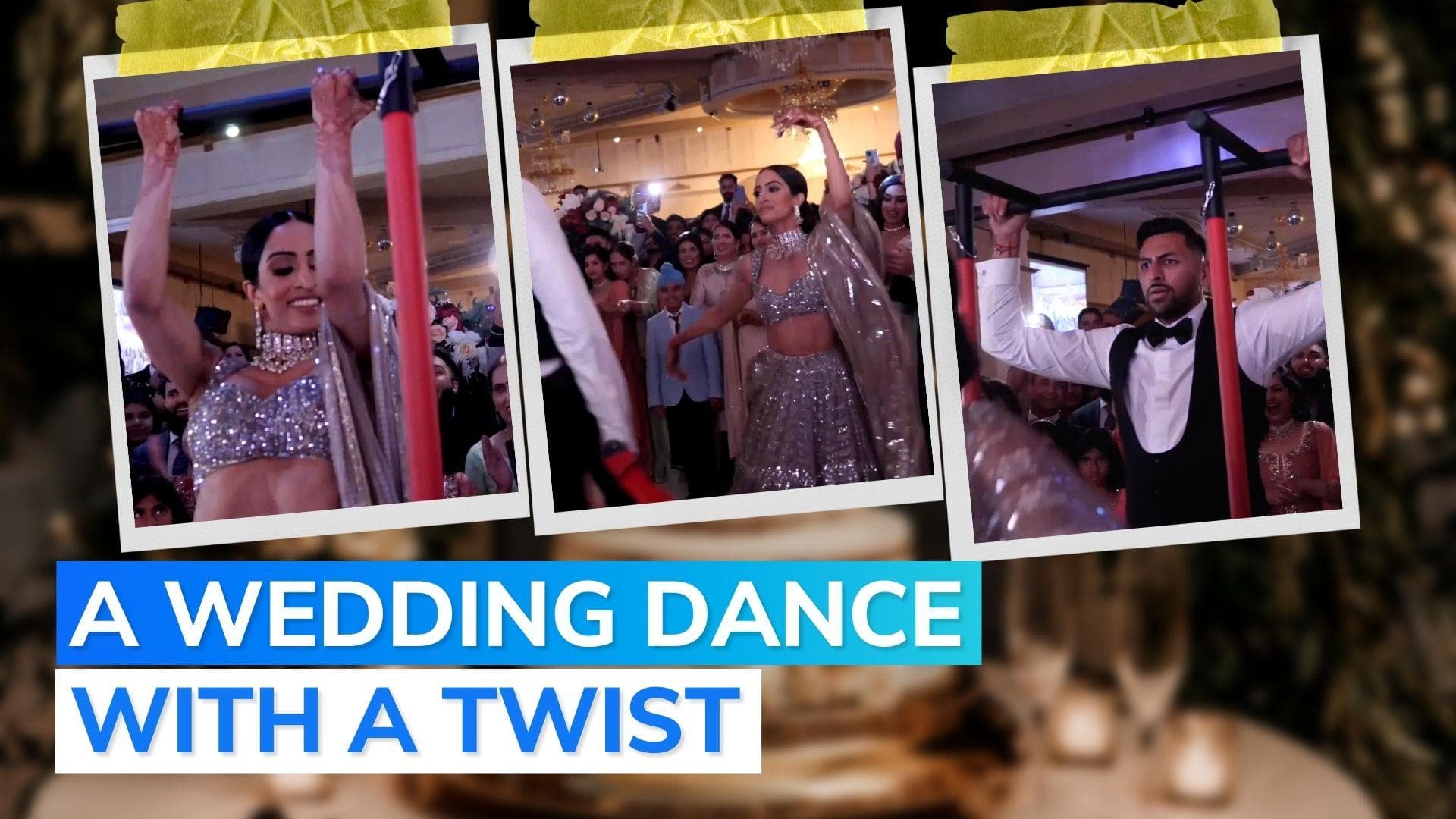 Watch: bride-groom's 'bhangra pull-ups' impress netizens