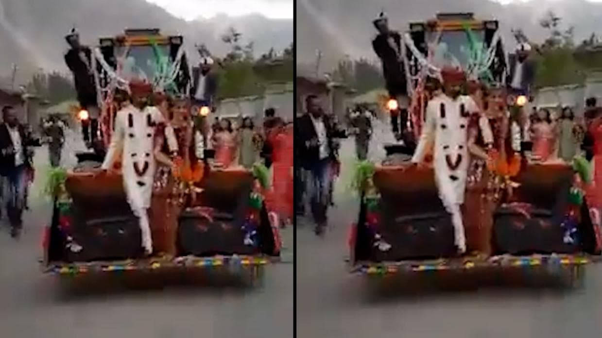 Viral News: पाकिस्तान में JCB पर निकली बारात, दूल्हा-दुल्हन को देखकर हैरान हो गए लोग, देखिए वीडियो