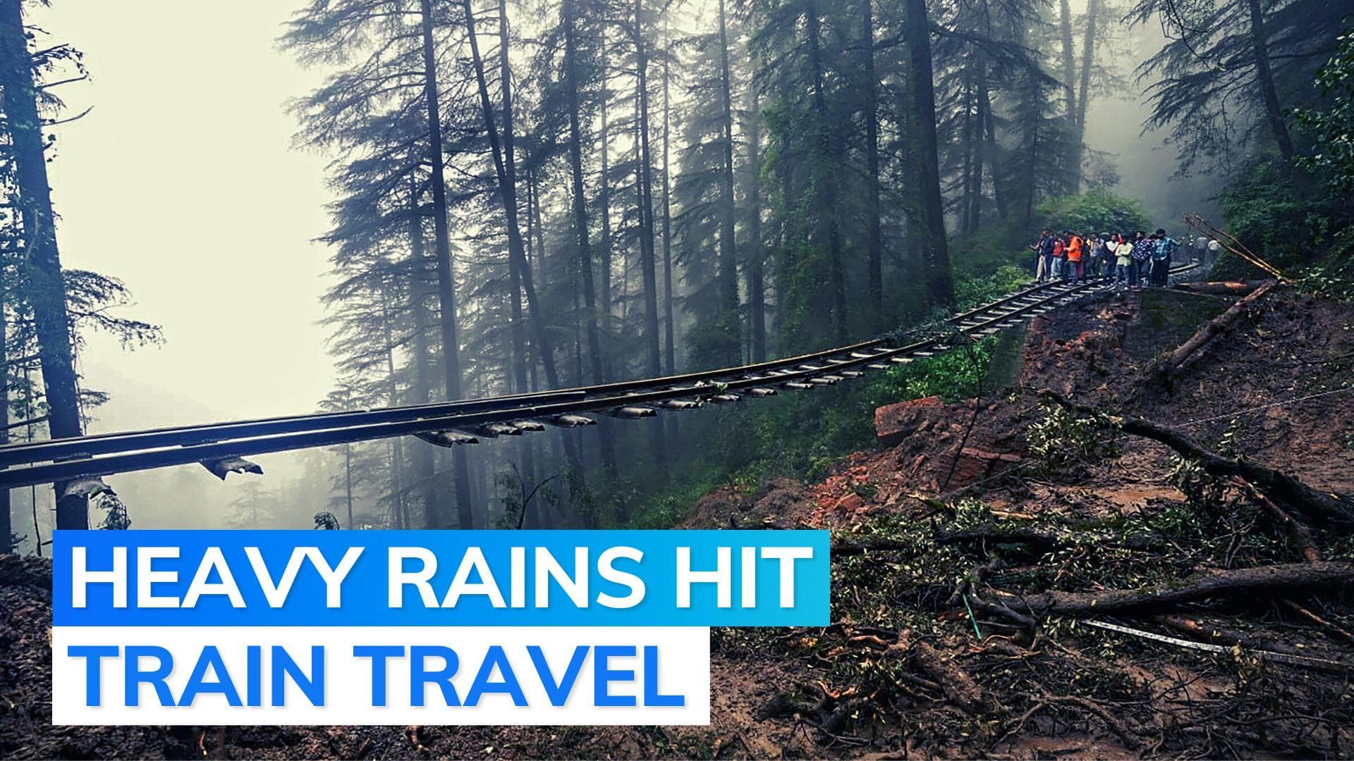 Himachal rain havoc: Kalka-Shimla railway track washed away, trains cancelled