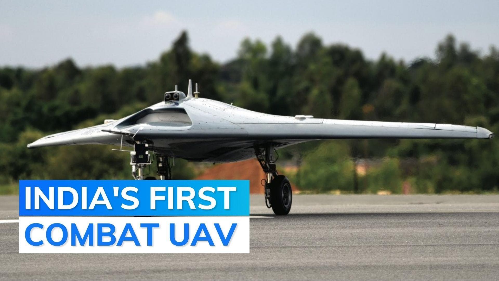 WATCH | DRDO successfully carries out maiden flight of unmanned combat aircraft