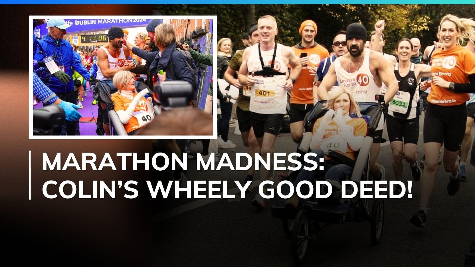 Colin Farrell Crushes Dublin Marathon, Pushing Friend in Wheelchair | Watch 