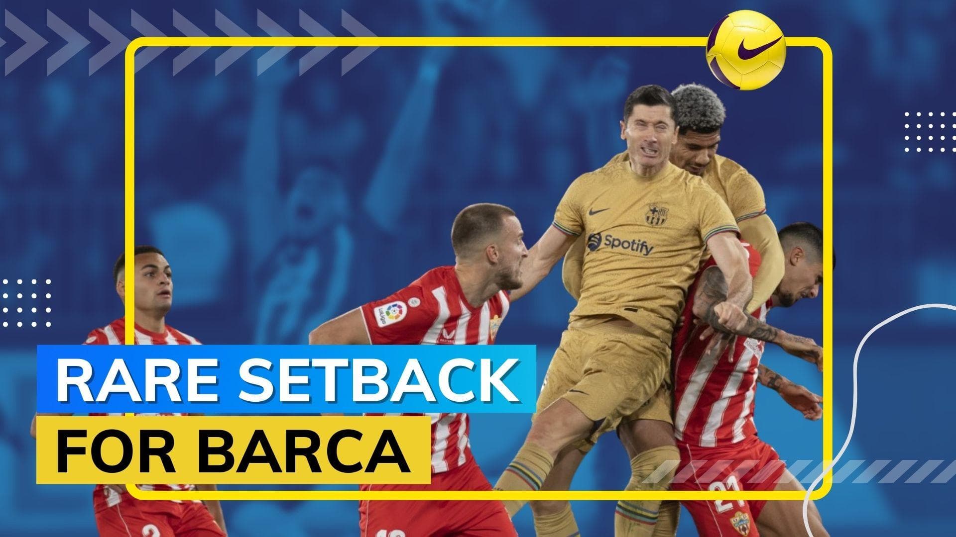 Barcelona stunned by Almeria, lose 1-0 in La Liga