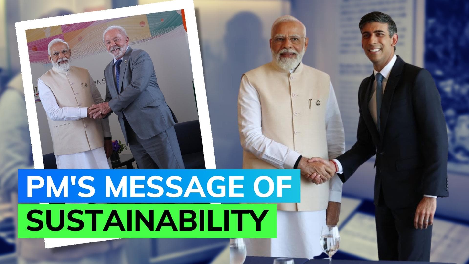 G7 Summit: Prime Minister Narendra Modi wears a jacket made of recycled material 