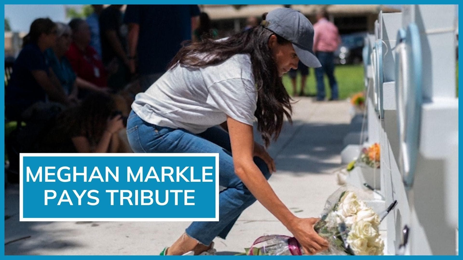 Meghan Markle fights back tears at Texas shooting memorial | See pictures