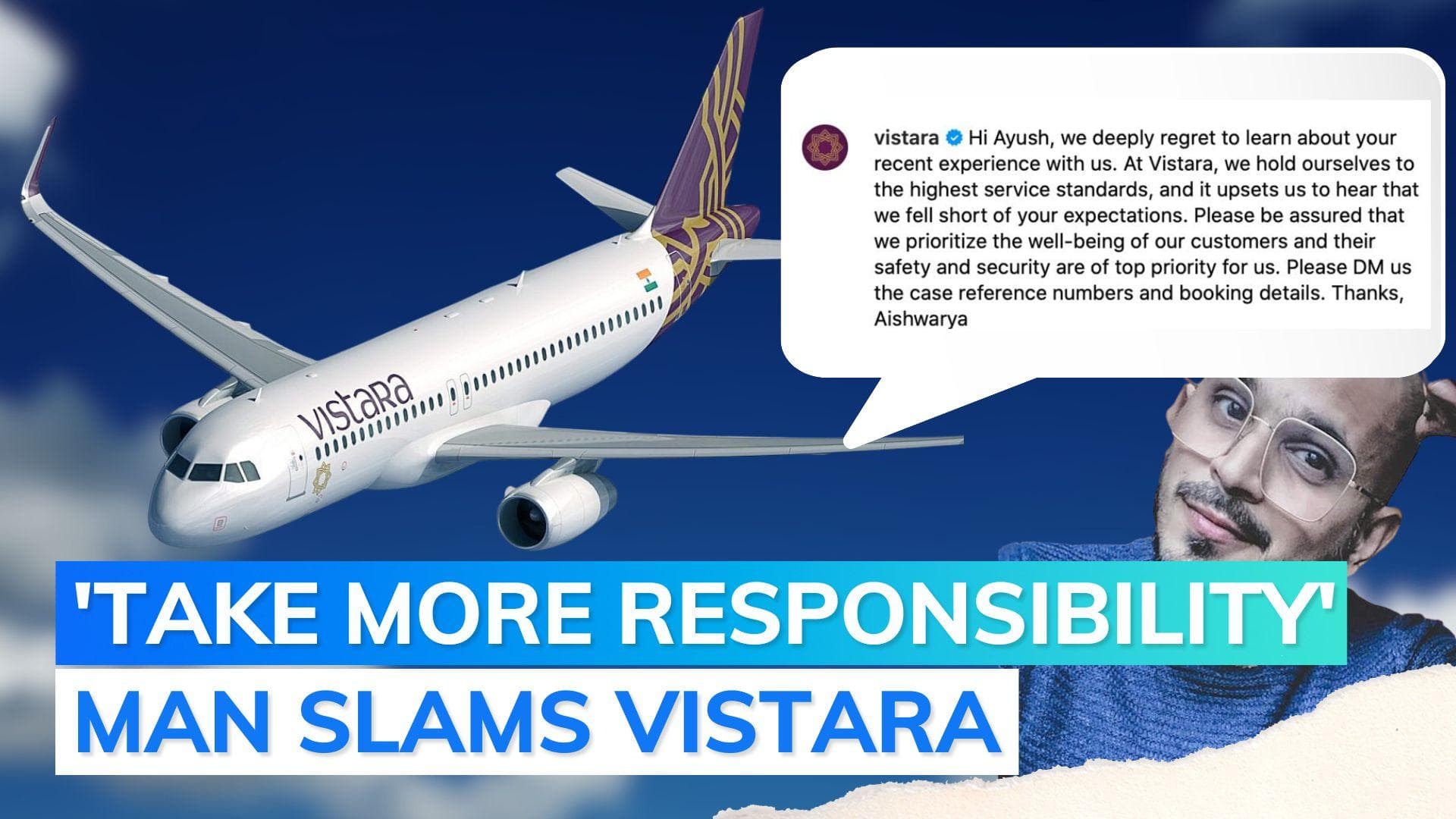 Vistara responds after man claims airline 'left his blind mother behind'