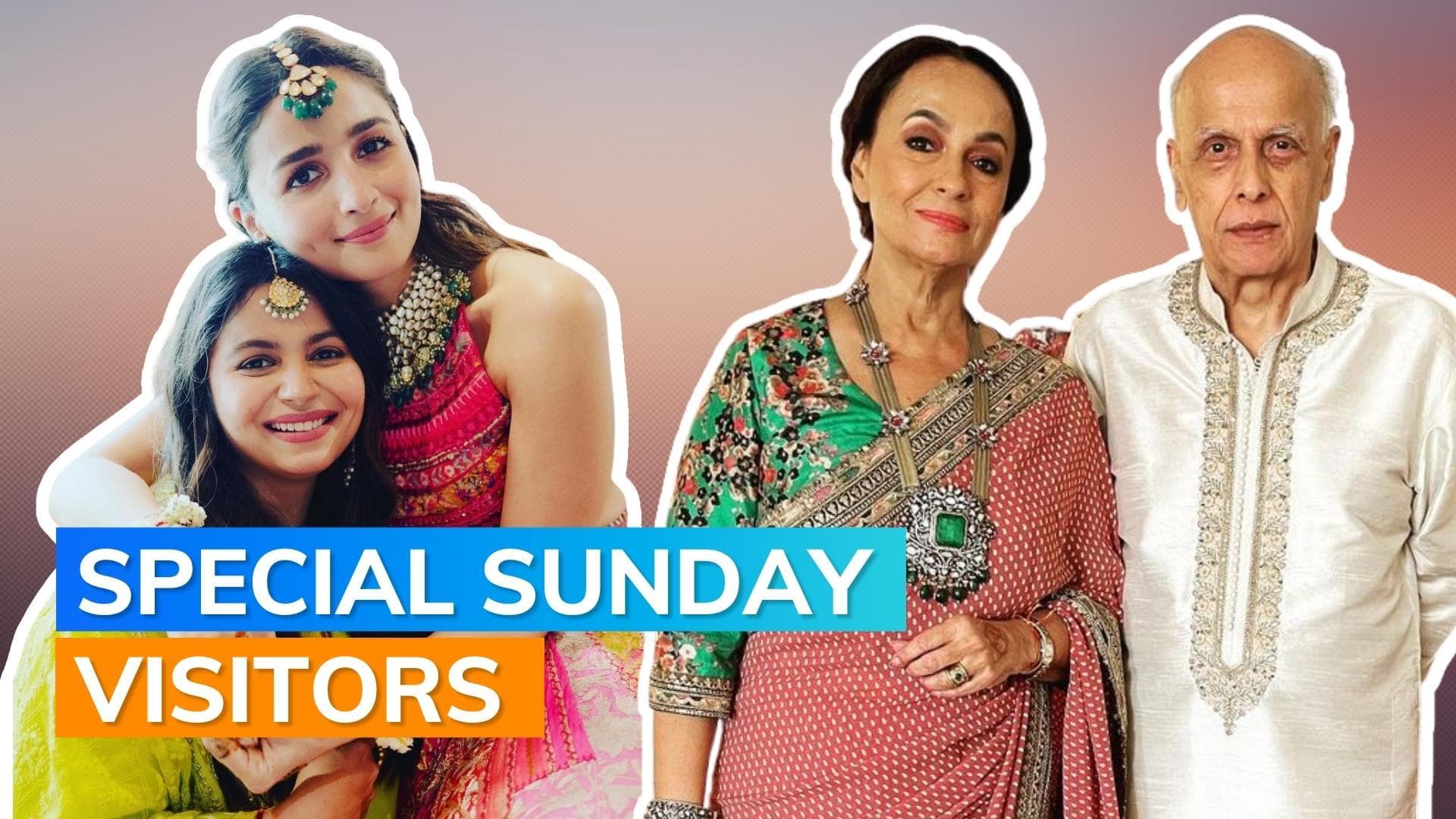 Soni Razdan, Mahesh Bhatt and Shaheen Bhatt visit mom-to-be Alia Bhatt after she returns from Europe