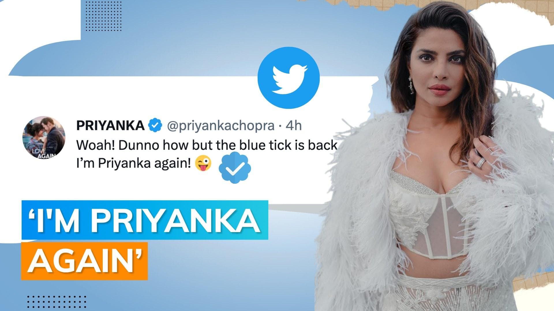 Priyanka Chopra gets back her verified status on Twitter; here's what she has to say
