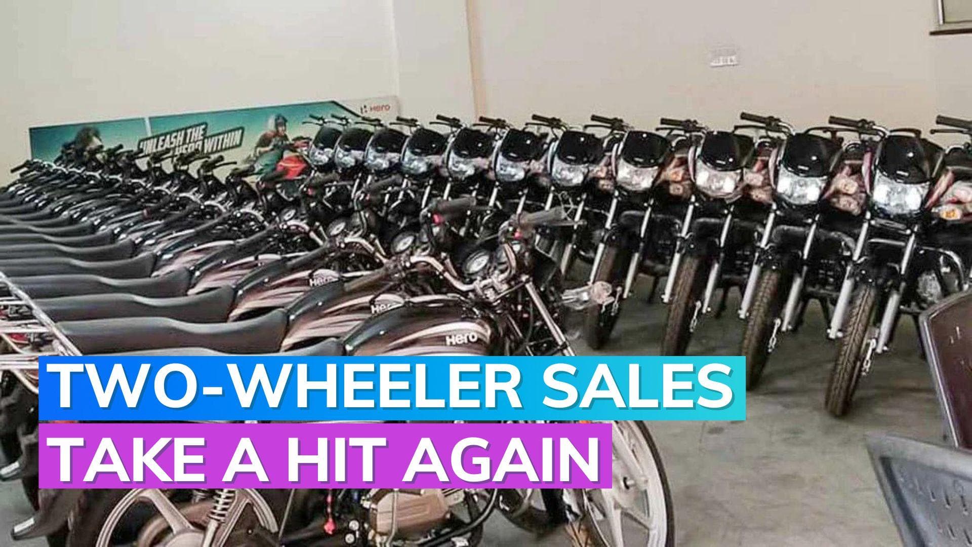 Two-wheeler sales continue to fall in July