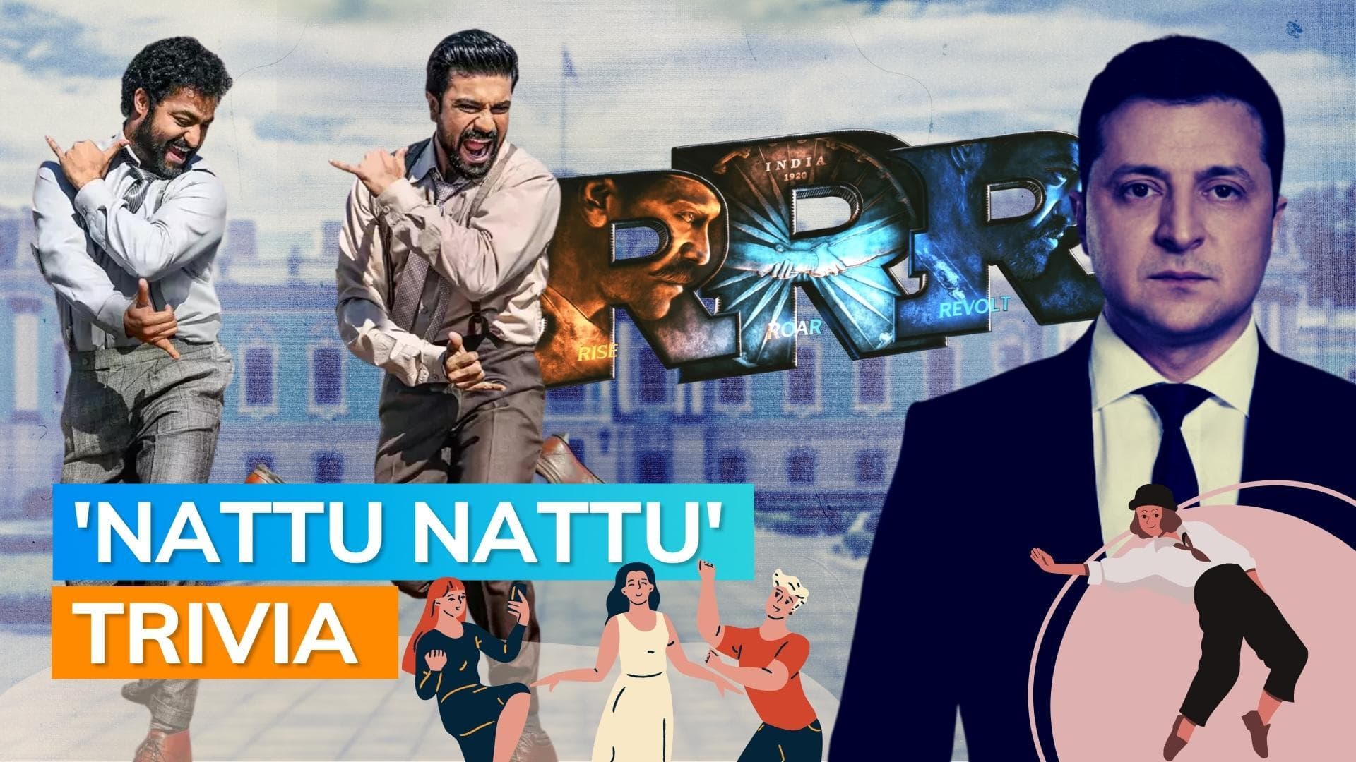 Did you know 'RRR' song 'Naatu Naatu' was shot outside Ukraine President Zelenskyy's palace? Know more