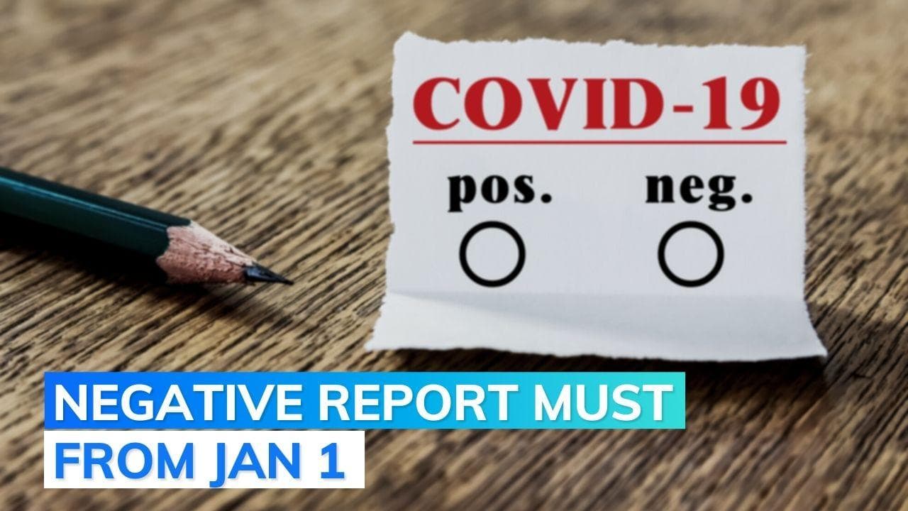 Negative Covid report mandatory for passengers travelling to India from these six countries