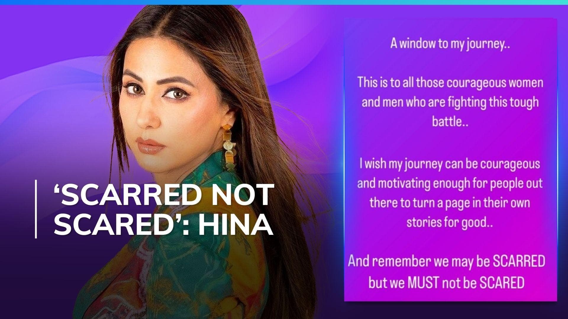 Hina Khan opens up about her breast cancer journey; gives a shout-out to those fighting the disease