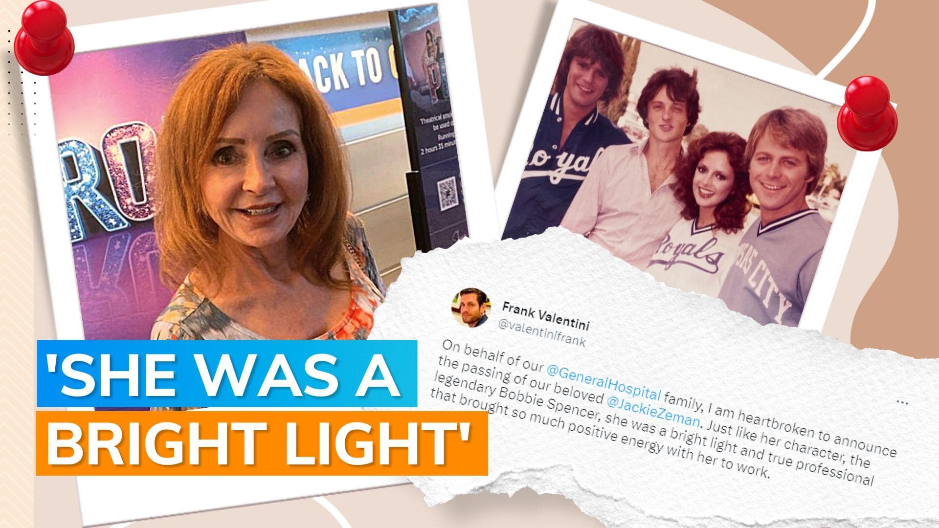 Jacklyn Zeman, ‘General Hospital’ Star, passes away at 70