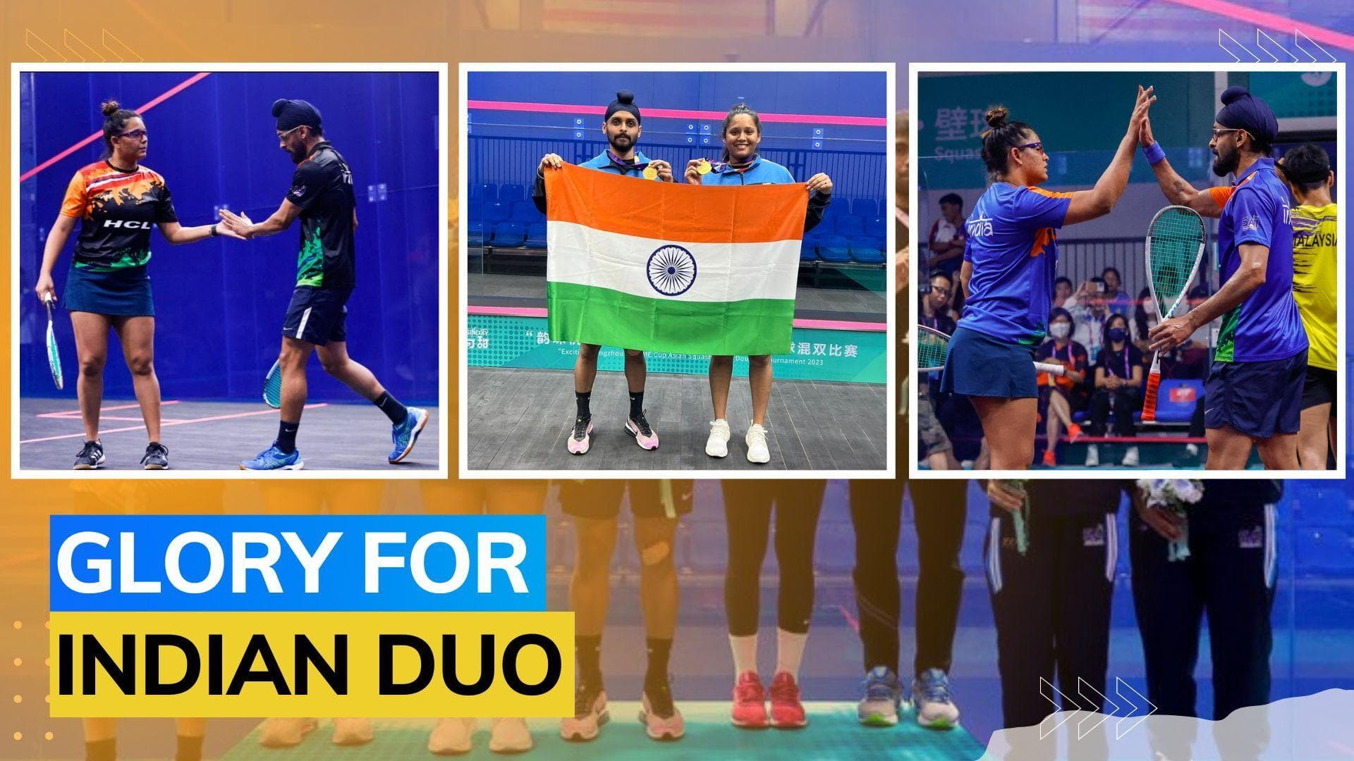 Dipika Pallikal-Harinderpal Sandhu triumph at Asian Mixed Doubles Squash Championship