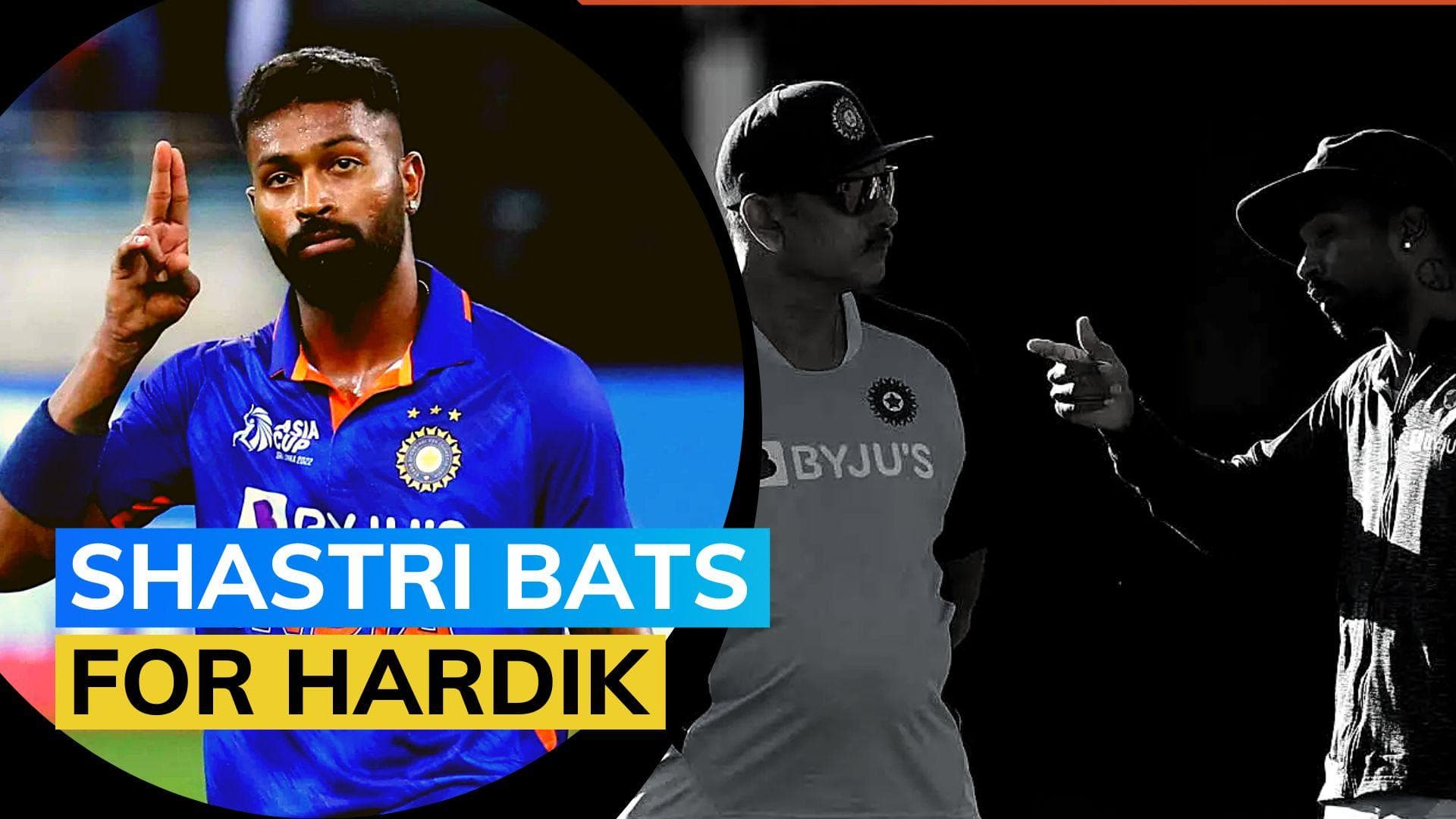 Ravi Shastri: Hardik Pandya should take over white-ball captaincy if he feels fit enough