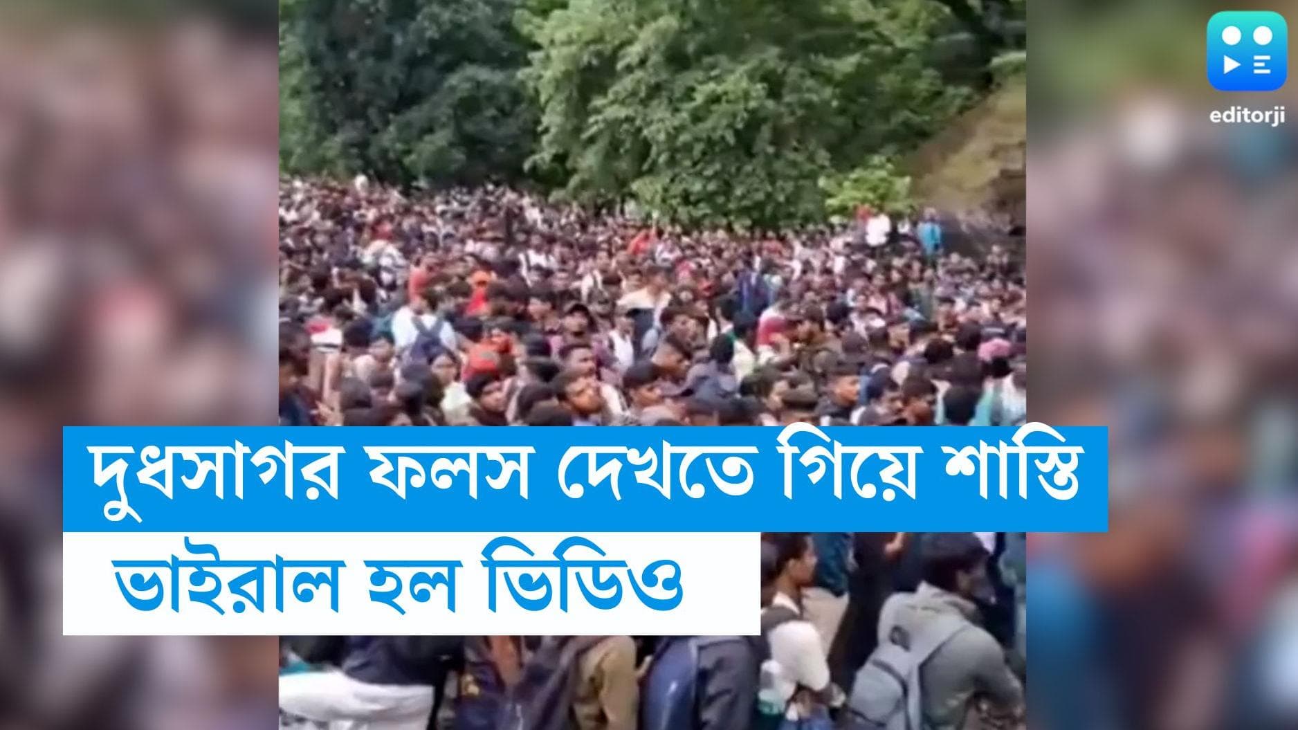 Dudhsagar Falls Viral Video : দুধসাগর ফলসে যেতে গিয়ে পর্যটকদের কপালে জুটল কড়া শাস্তি, কিন্তু কেন ?