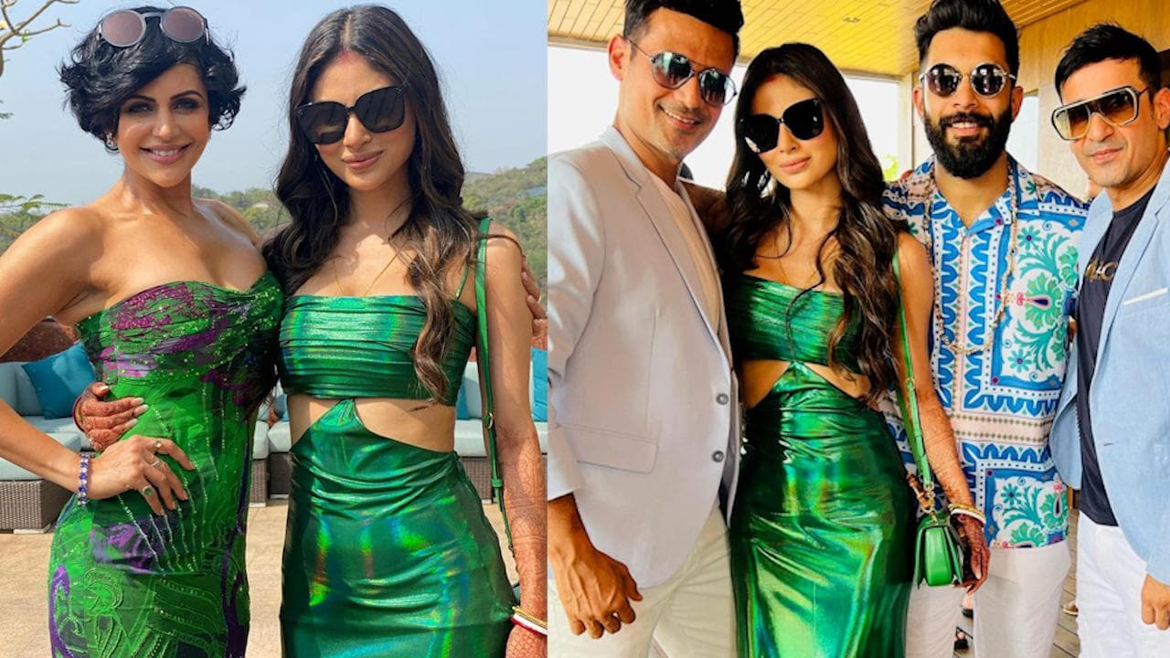 शादी के बाद Mouni Roy और Suraj Nambiar ने होस्ट की पूल पार्टी, देखें फोटोज