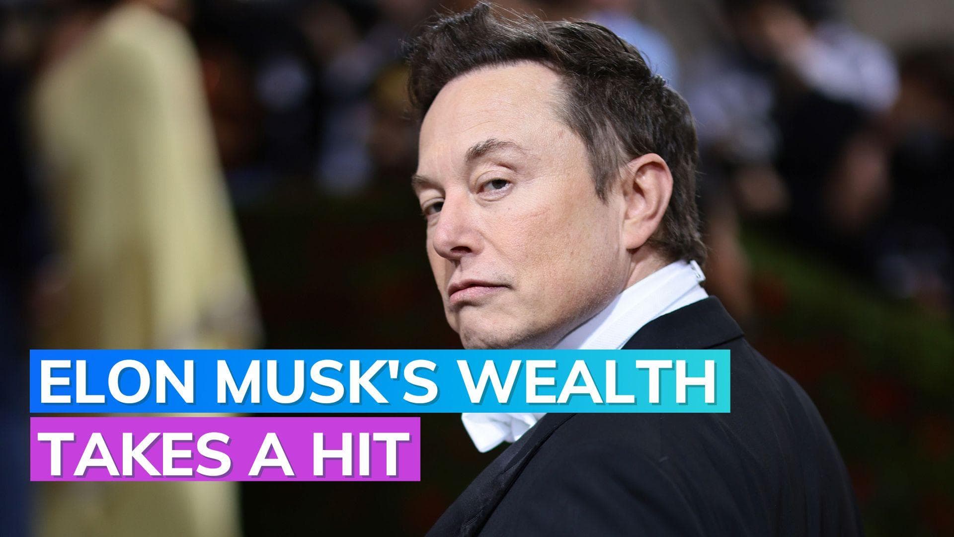 As Tesla shares plunge, Elon Musk's wealth falls $20.3 billion