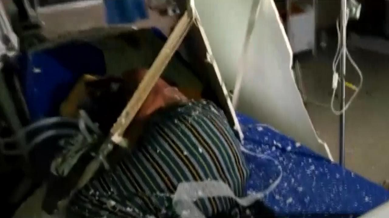 Cyclone Gulab | On camera: Telangana hospital ICU ceiling crashes on patients