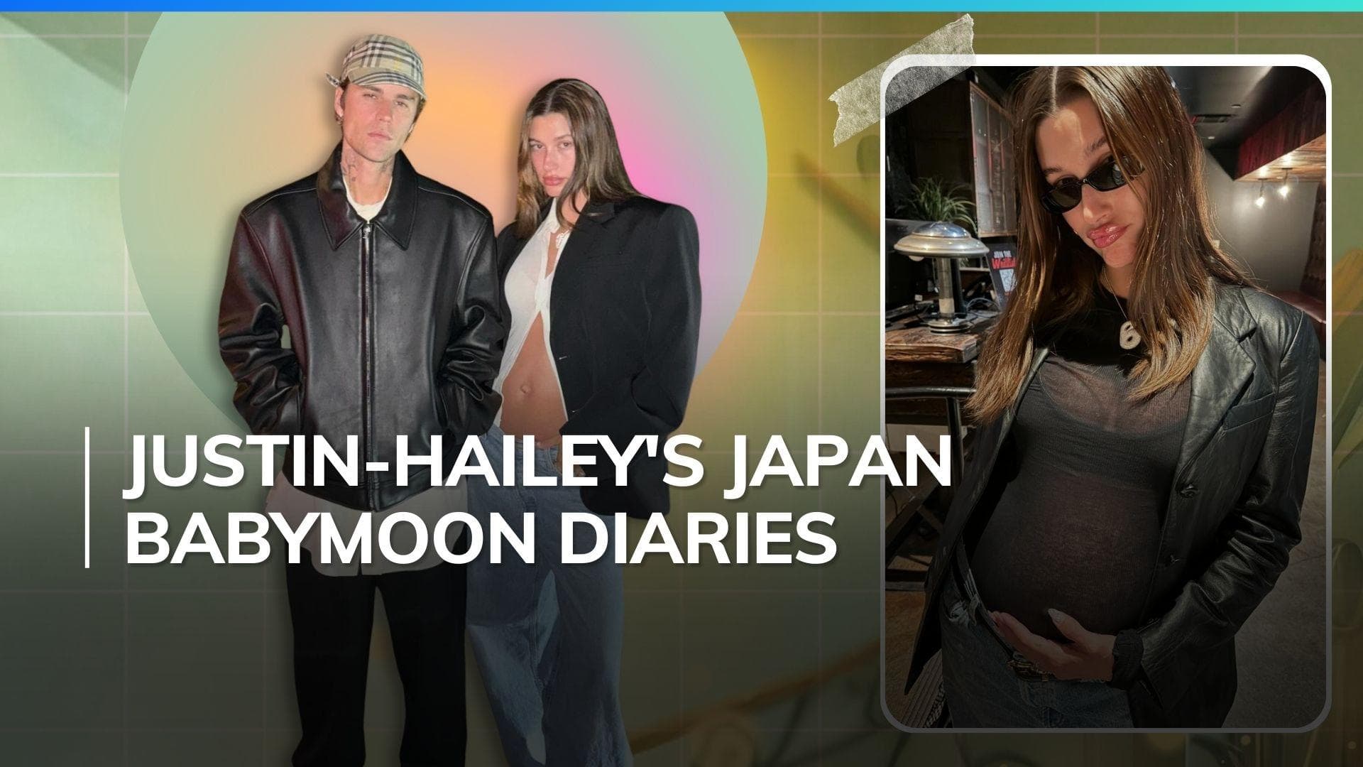 Justin Bieber shares glimpses of Hailey Bieber flaunting her baby bump on Japanese holiday, see pics 