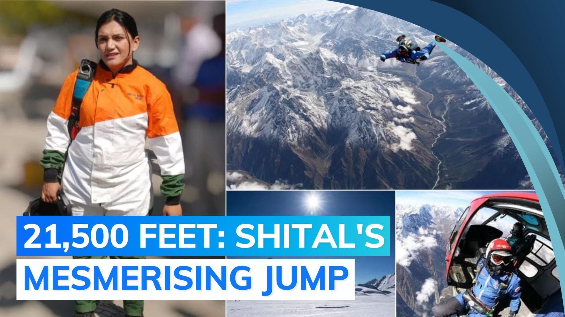 India's Shital Mahajan jumps from 21,500 feet in front of Mt Everest, sets new skydiving record
