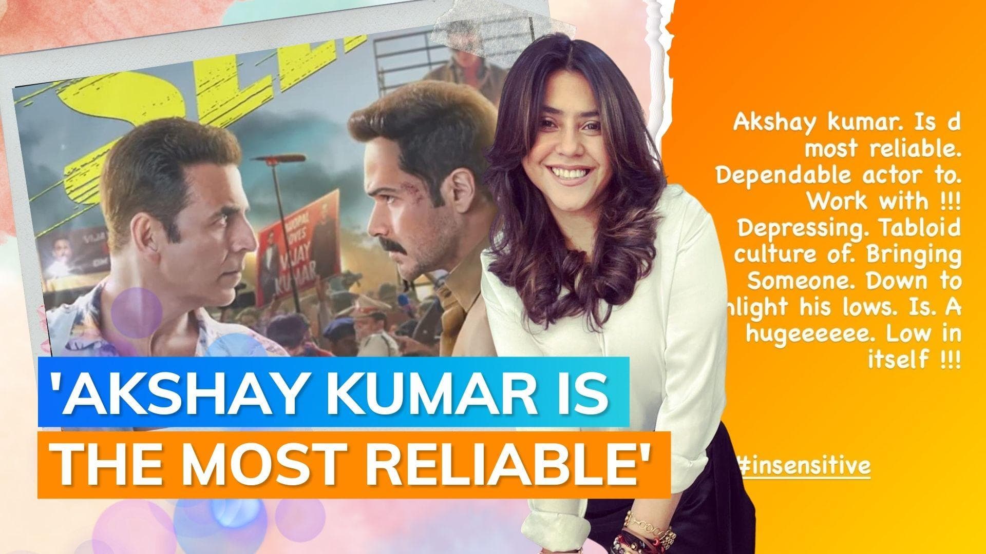 Ekta Kapoor supports ‘most reliable’ Akshay Kumar as ‘Selfiee’ records low opening