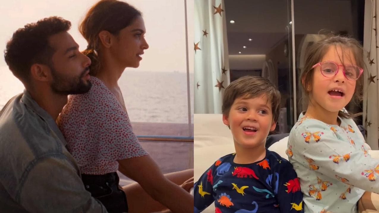 Karan Johar's twins Yash and Roohi give a twist to 'Gehraiyaan' song 'Doobey'