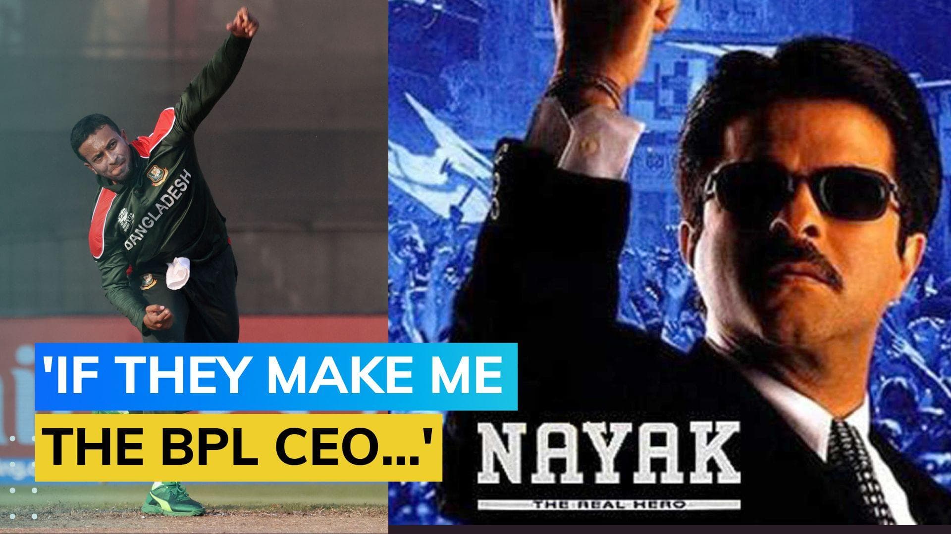 'Have you seen Nayak?' Shakib Al Hasan takes a dig at BCB citing Bollywood film