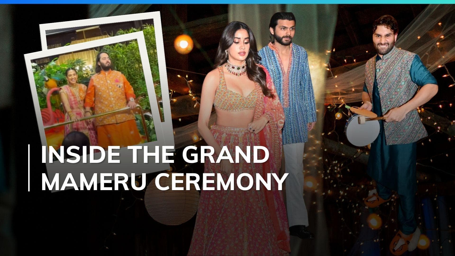 Janhvi Kapoor, Shikhar Pahariya, Orry attend Radhika Merchant’s Mameru ceremony | Watch 