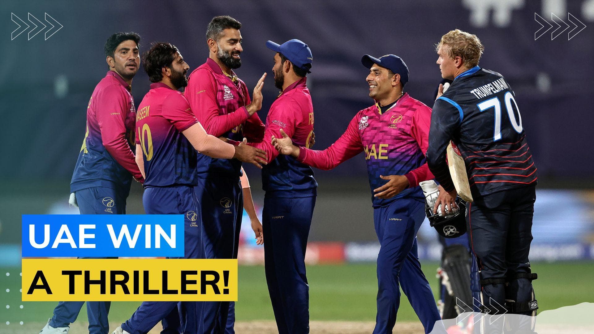 WATCH HIGHLIGHTS! Namibia crash out after losing close contest against UAE