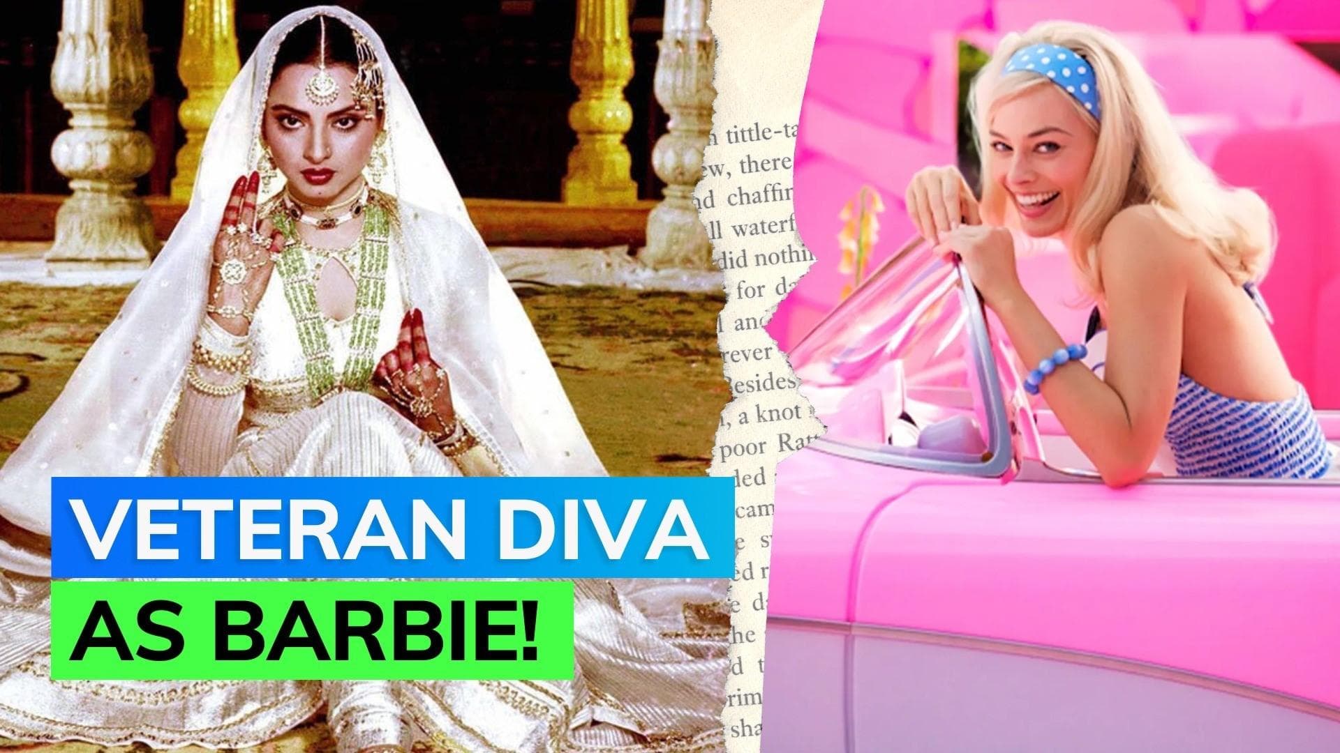 Rekha as Barbie? Well AI does it yet again and we can't keep calm