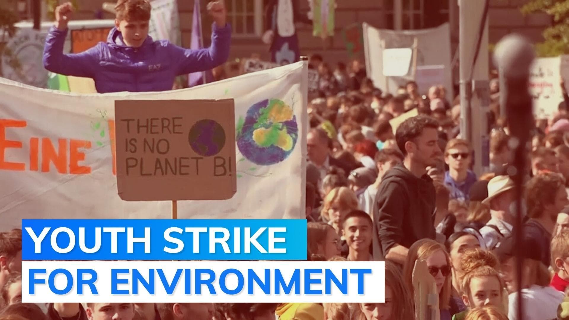 Watch: youth activists stage global climate strike in Berlin