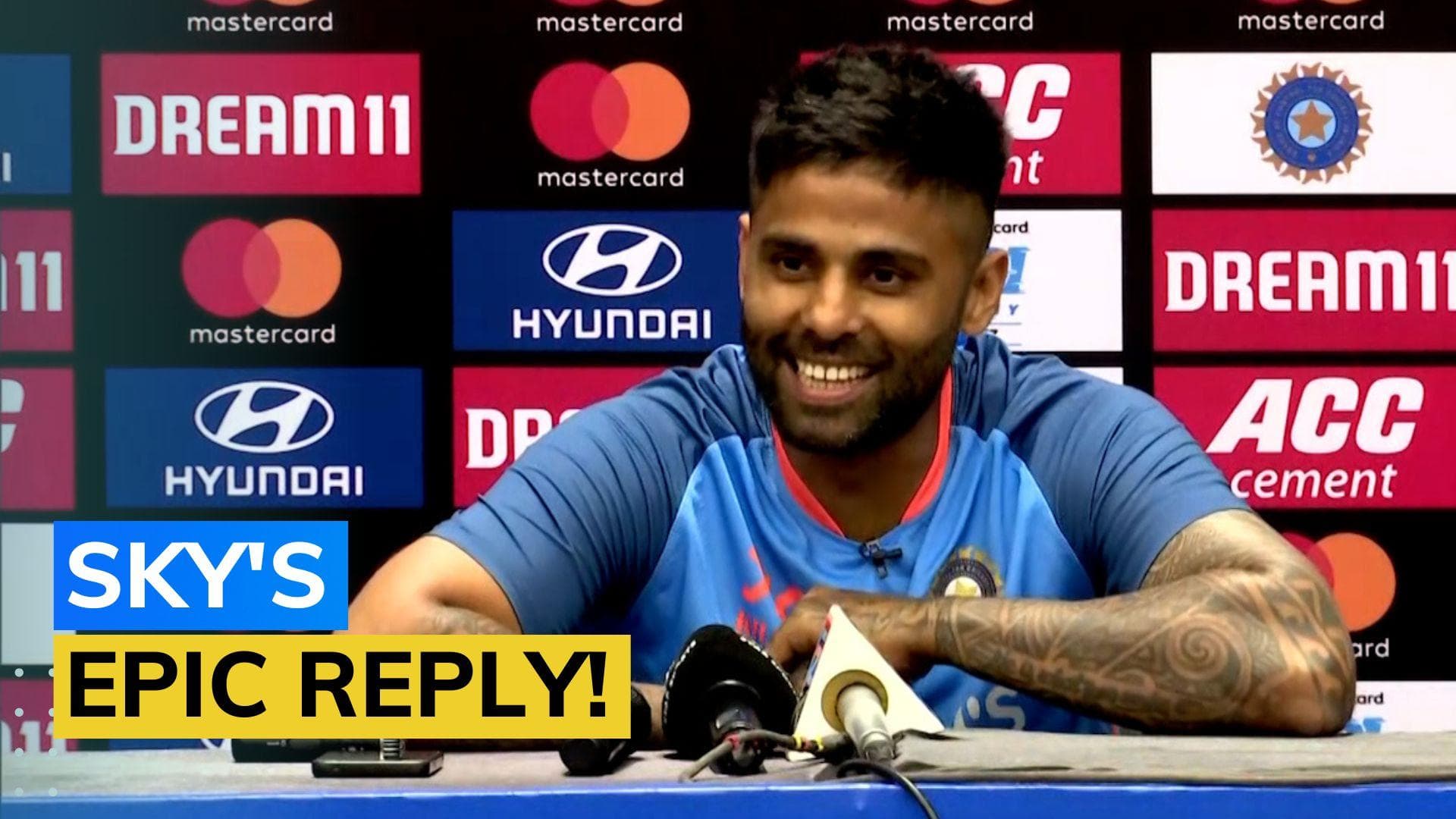 'T20 Ranchi mein chalu huya tha toh...': Watch Suryakumar Yadav's MS Dhoni reference steals the show