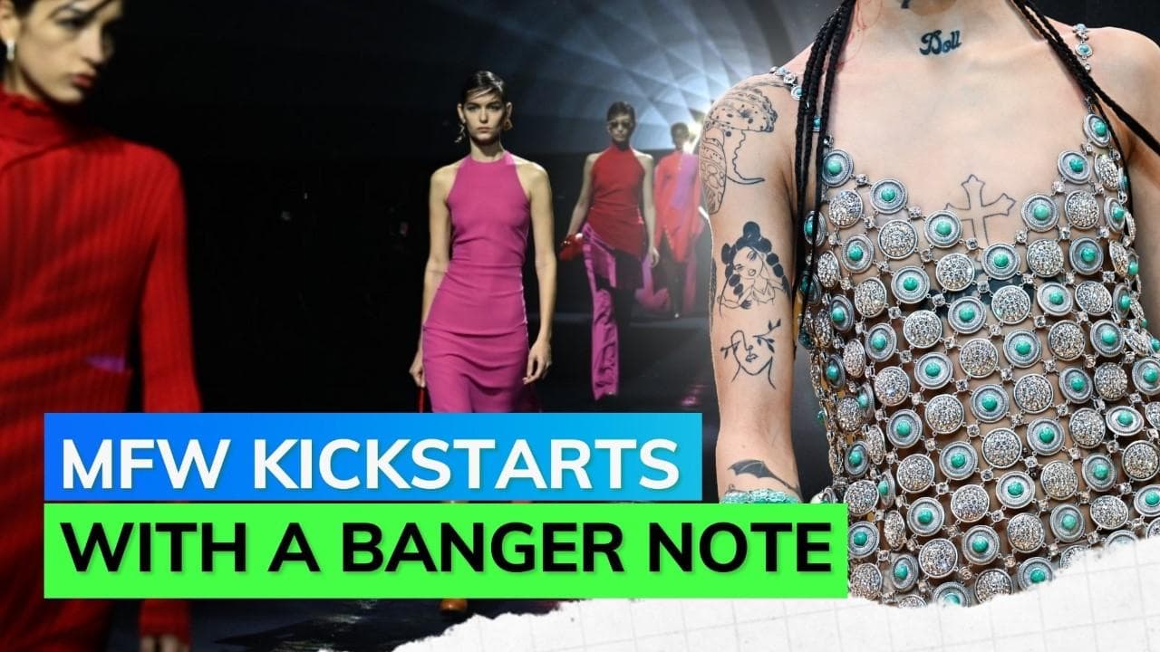 Milan Fashion Week: Roberto Cavalli brings in brooch style, Fendi deconstructs masculine tailoring