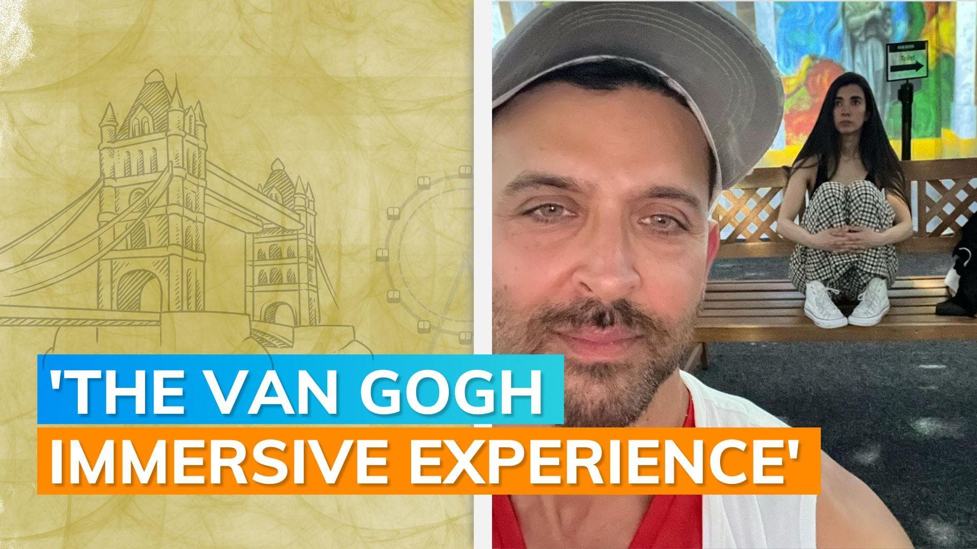 Hrithik Roshan shares throwback picture with Saba Azad from their London trip; writes 'Girl on a bench'