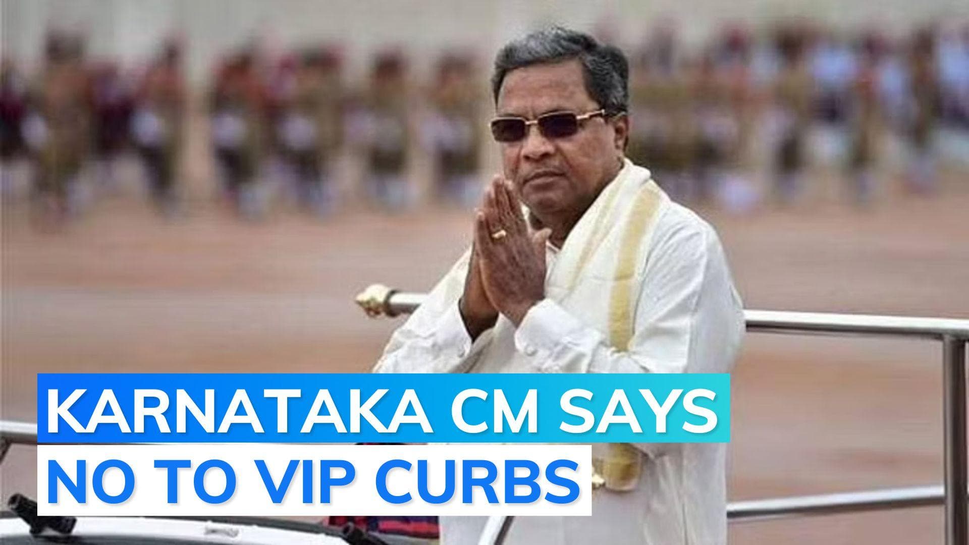 Siddaramaiah asks police to remove zero traffic protocol for him in Bengaluru