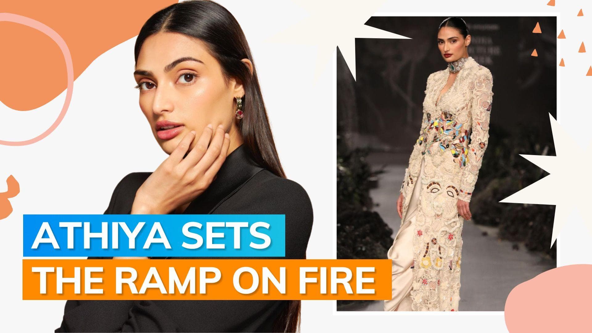 KL Rahul praises ‘stunning wife’ Athiya Shetty as she walks the ramp at India Couture Week; watch