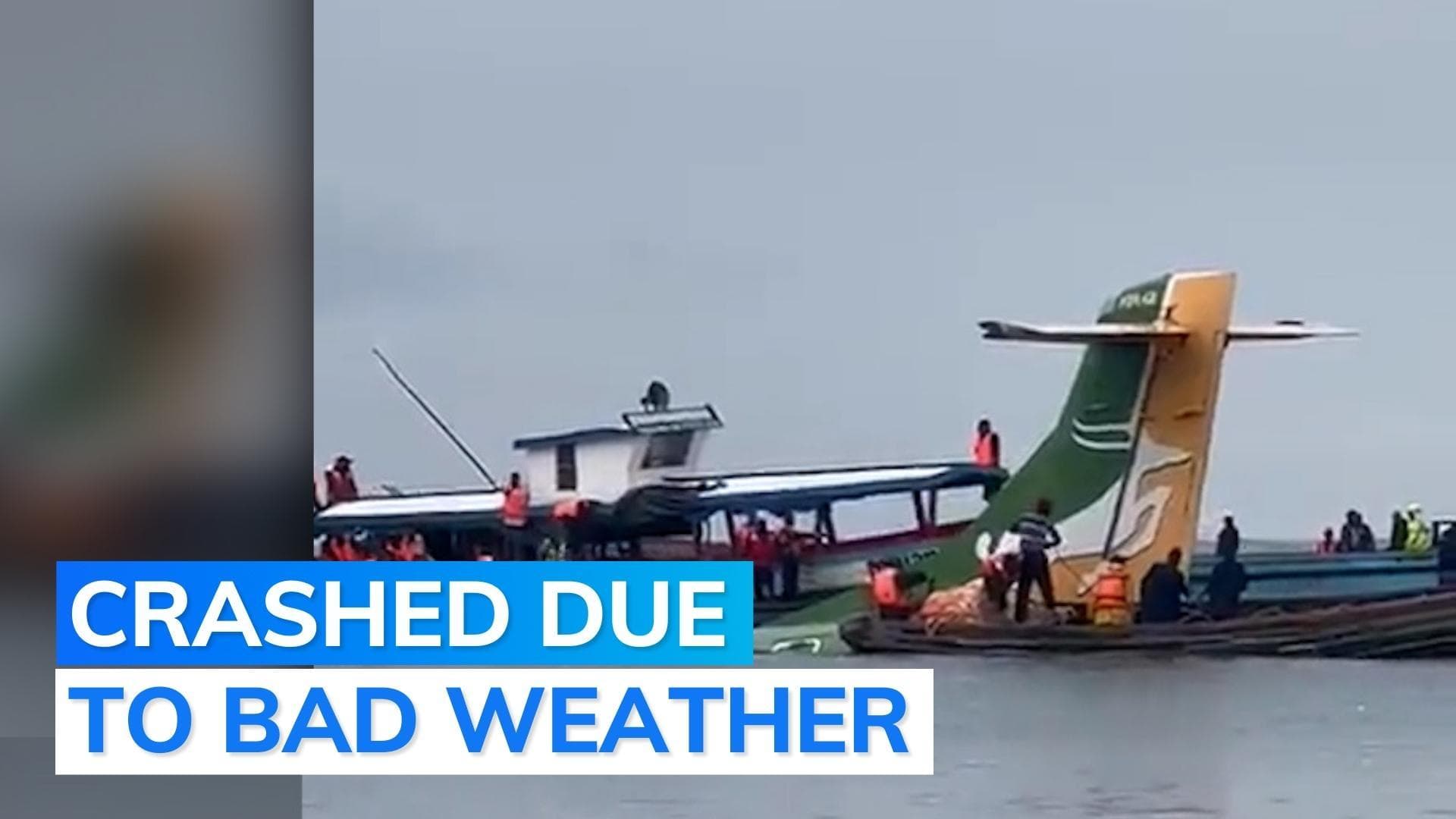 Watch: Small passenger plane crashes into lake in Tanzania, over 20 rescued