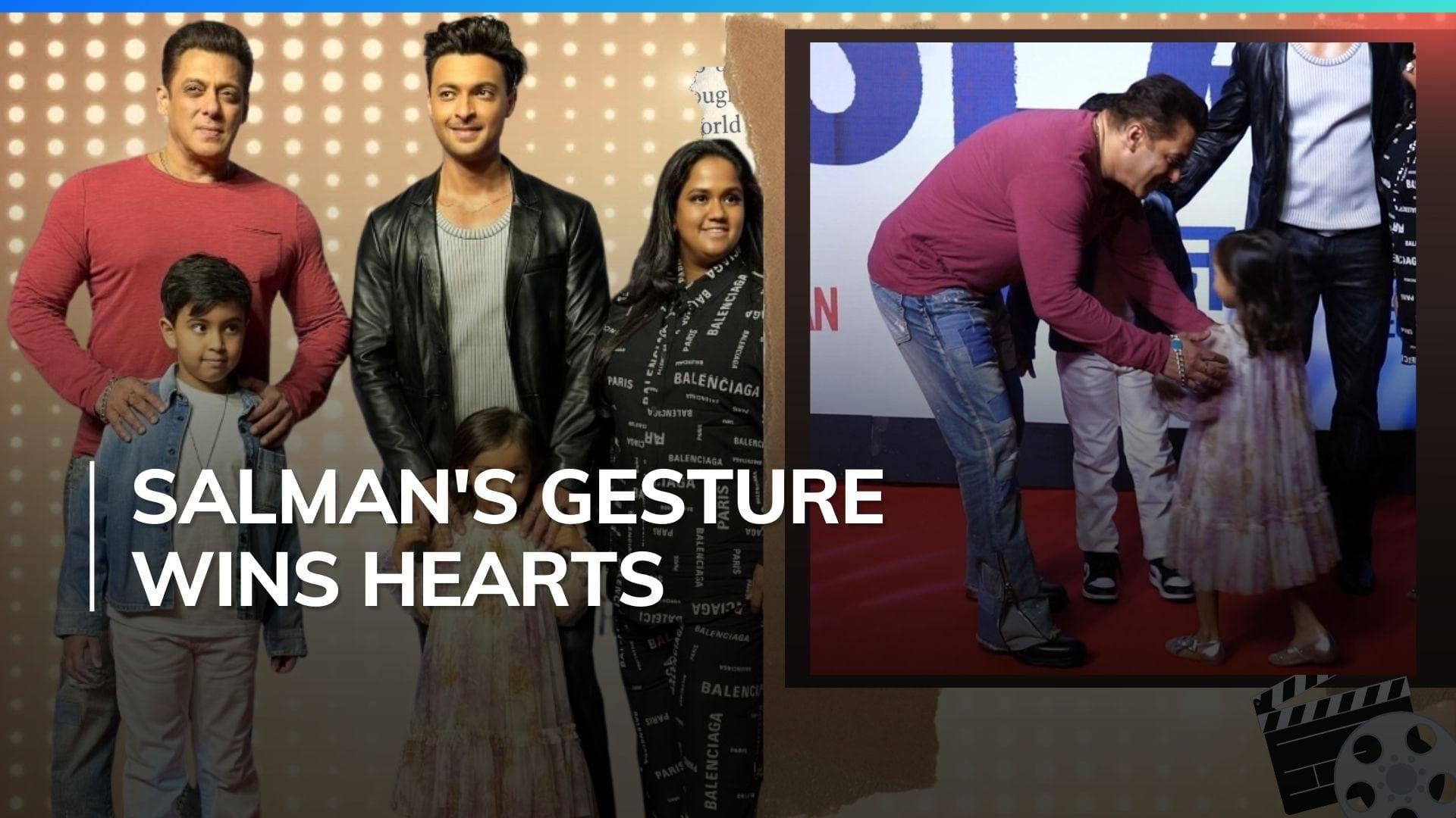 ‘Ruslaan’ premiere: Salman Khan kisses Aayush Sharma's kids; Pulkit Samrat -Kriti Kharbanda also attend