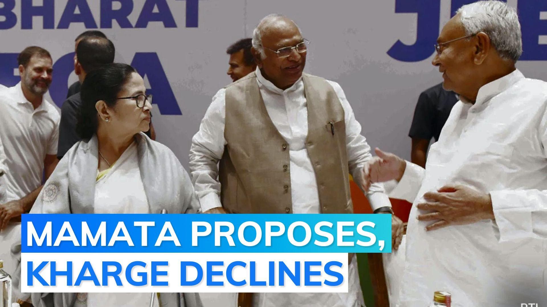 INDIA bloc meet: Mamata proposes Congress chief Kharge as PM face, he declines