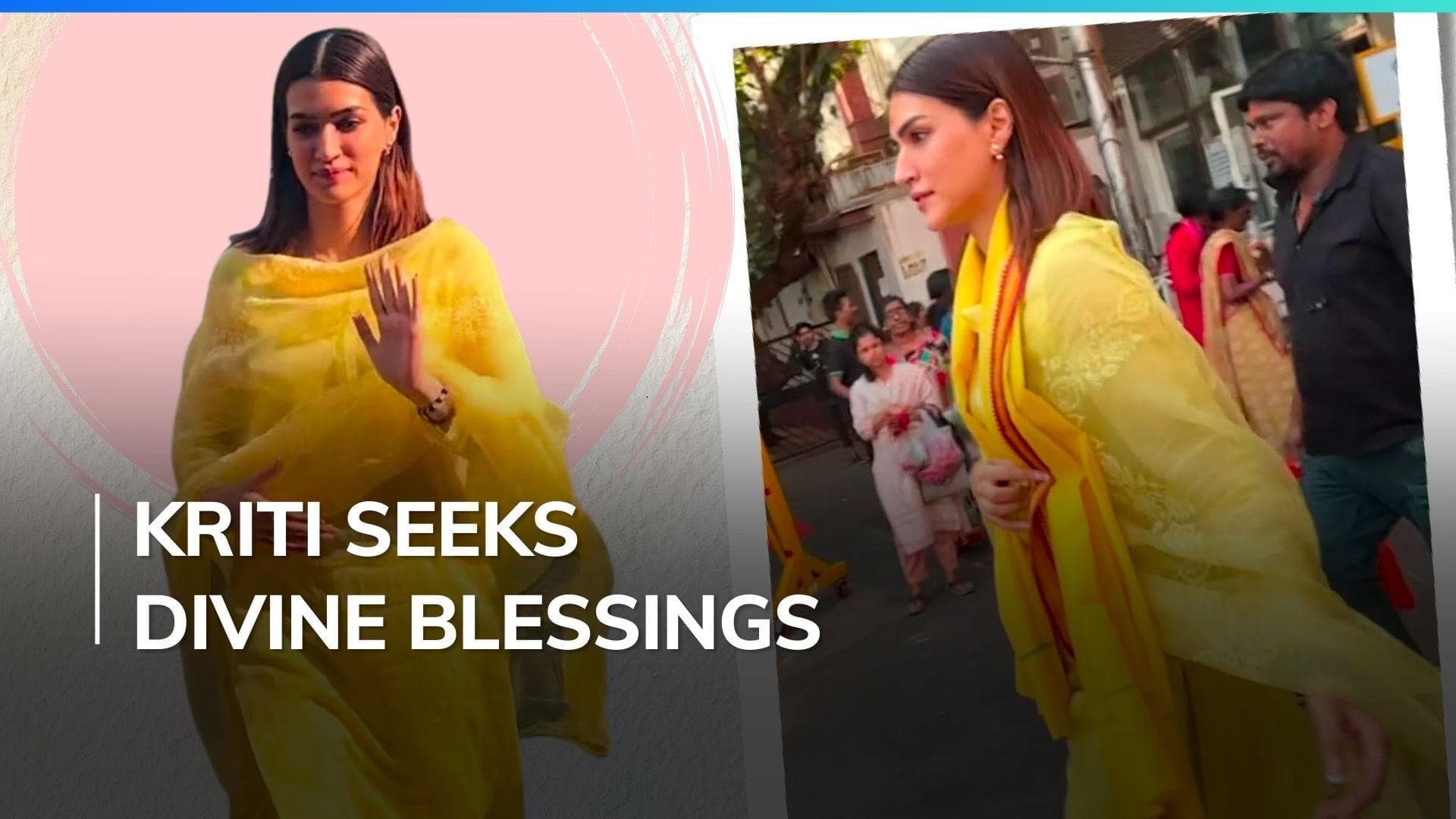 Kriti Sanon visits Siddhivinayak Temple ahead of 'Teri Baaton Mein Aisa Uljha Jiya' release | Watch