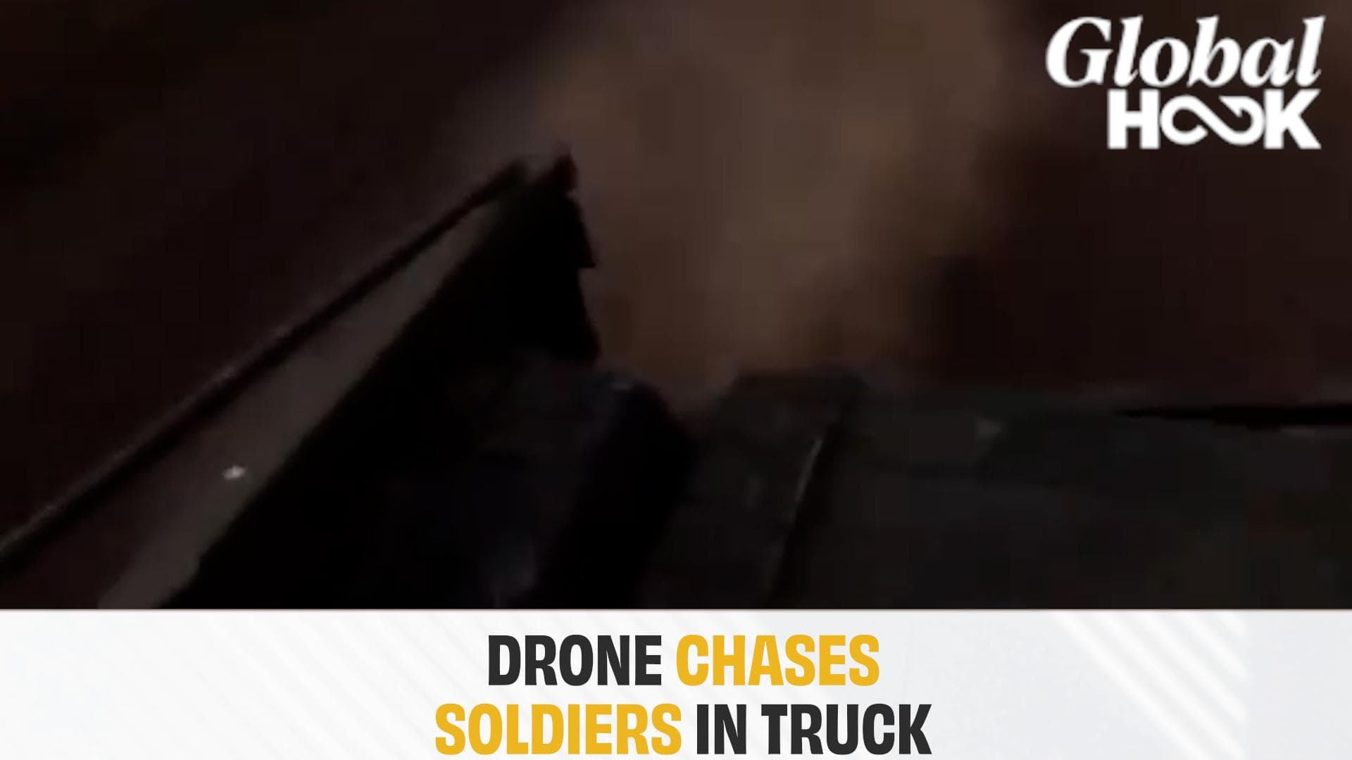 Video Shows Russian Soldiers Fleeing In Truck From Ukranian Drone Attack