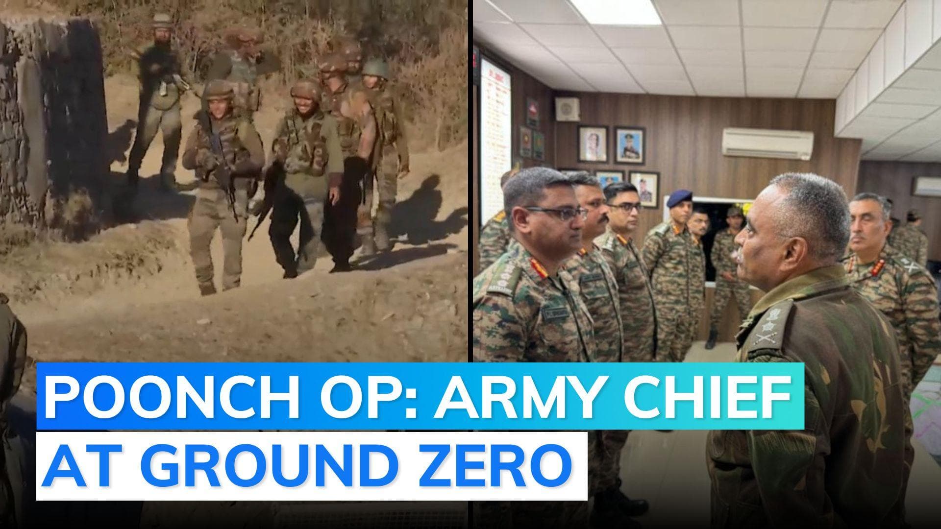 Amid anti-terror operation, Army chief visits troops on ground in Poonch