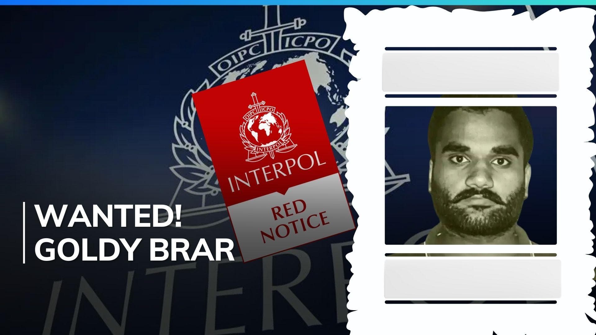 Who is gangster Goldy Brar, a wanted fugitive in India?