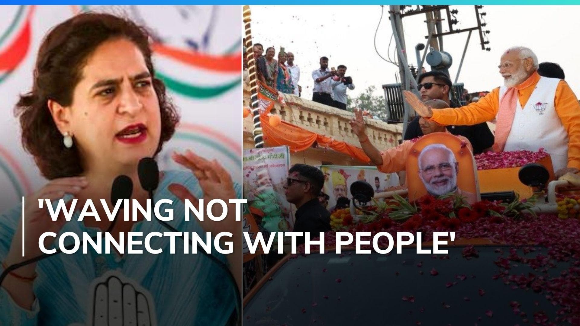 Priyanka mocks PM Modi's Varanasi roadshow, invokes father Rajiv's 'padyatras'