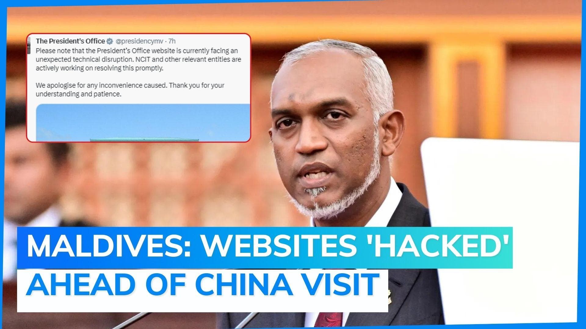 Maldives president's office, other top official websites hacked, restored after hours: reports